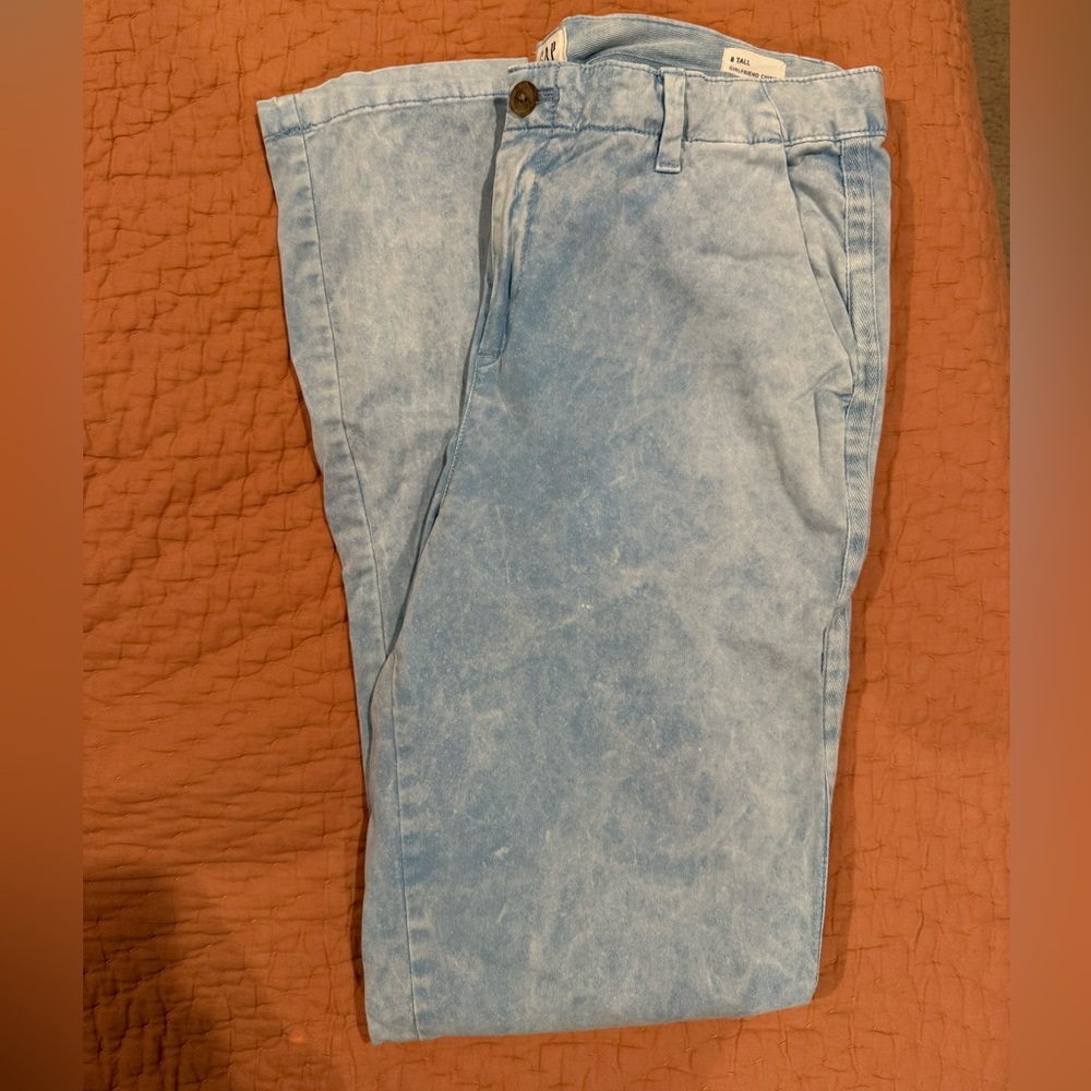 Blue Khaki Girlfriend Chinos